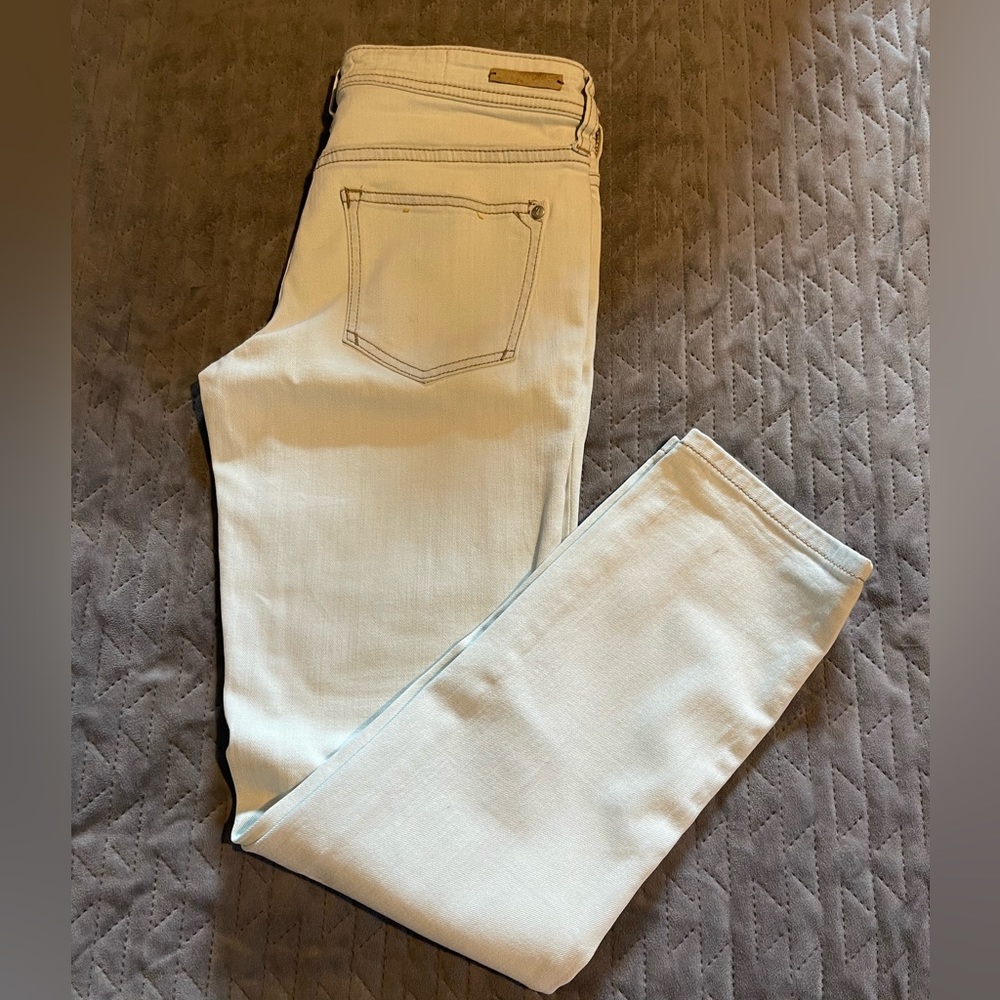 Pilcro Hyphen jeans women’s size 25‎ NWOT very light blue washed almost white